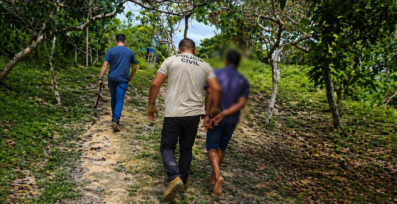 Marginalzinho roub@ tio idoso, o mat@ com t1ro de espingarda no peito e tenta despistar policia no AM
