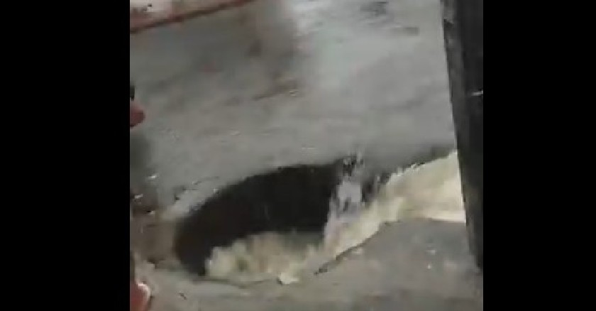Em Manaus, criança cai em bueiro e é resgatada com vida