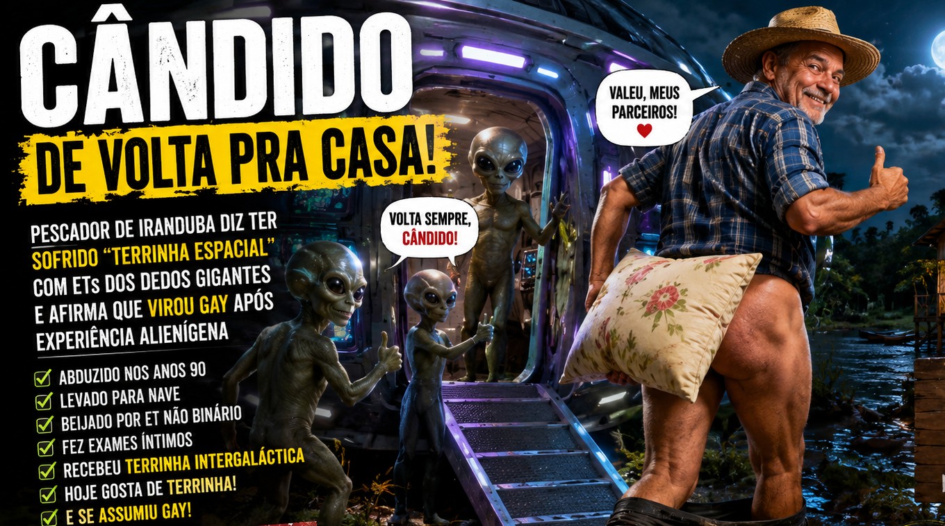 Pescador do AM diz que “virou” gay após ser abduzido por ETs dos dedos gigantes: “‘terrinha me transformou”