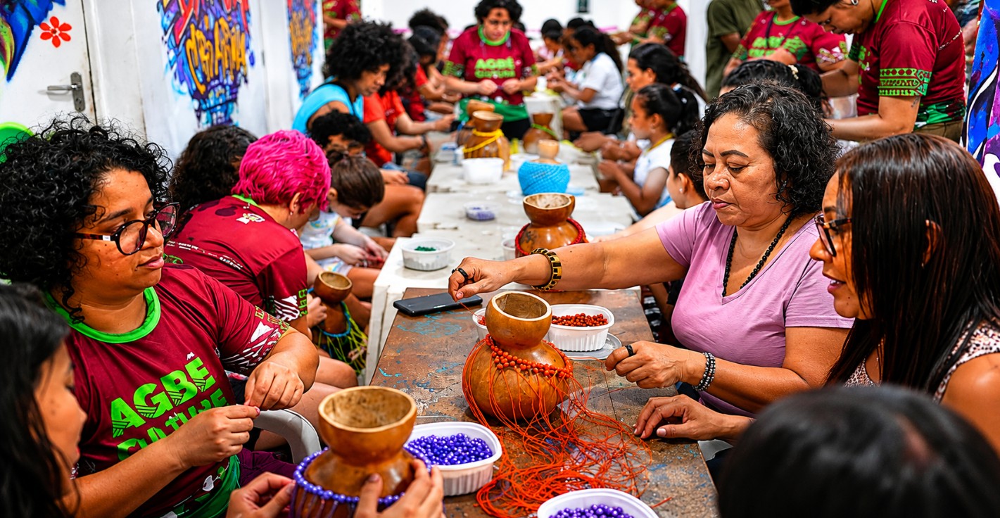 Projeto Agbêbaque encerra ciclo de oficinas com participação no 11º Encontro das Artes, na zona Norte de Manaus