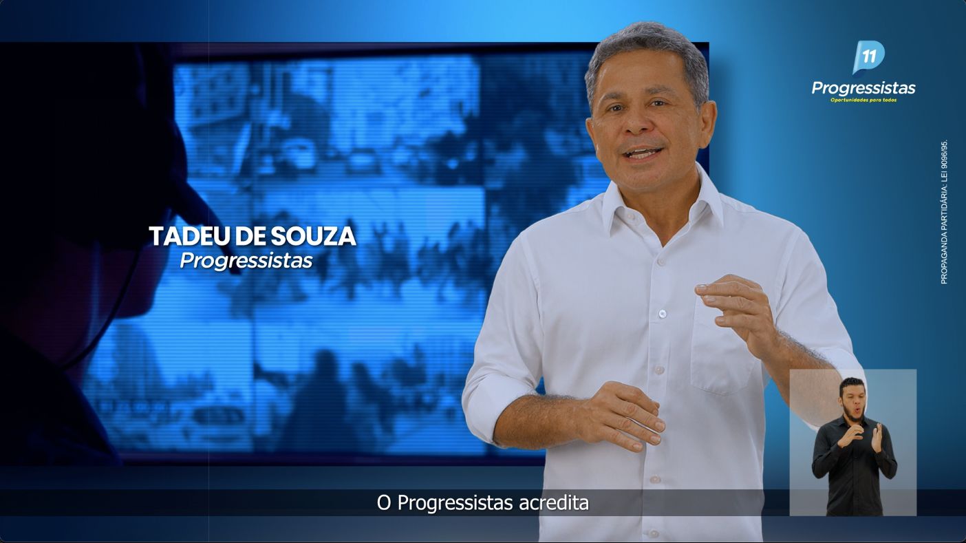 Tadeu de Souza encerra propaganda do PP e defende tecnologia no combate ao crime organizado